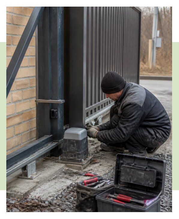 Ремонт откатных ворот в Волжском по цене от 6585 р. | ЗаборЭксеперт-Влж